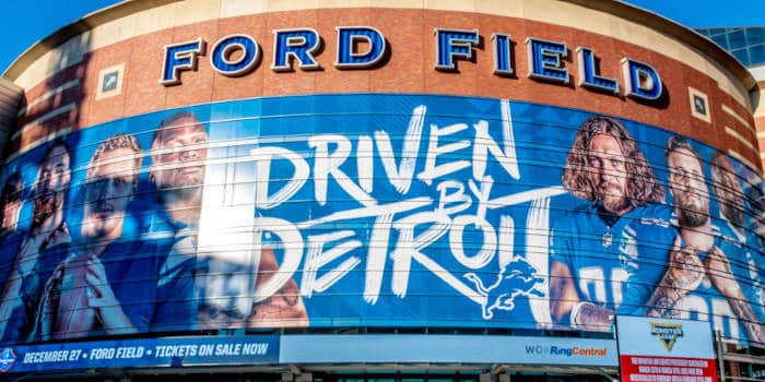 Ford Field Stadium in Michigan.