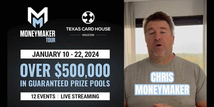 The Moneymaker Tour Enters 2024 Next to Houston’s Texas Card House