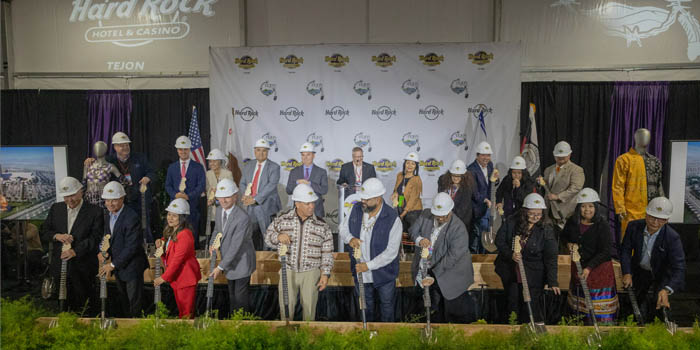 The groundbreaking ceremony at Hard Rock Hotel & Casino Tejon