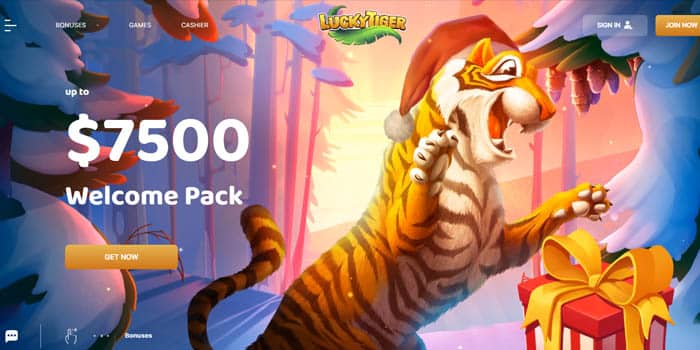 Lucky Tiger's free spins bonus.