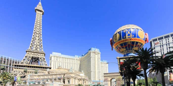 Las Vegas, Nevada, casino landmarks.