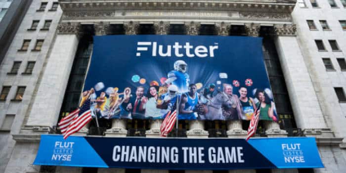 Flutter Entertainment's logo on the NYSE