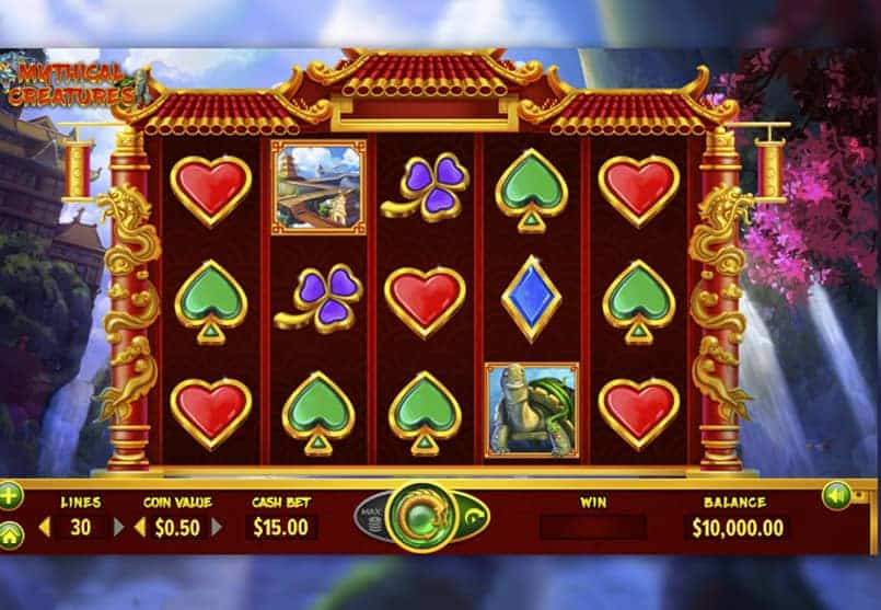 Mythical Creatures slot game.