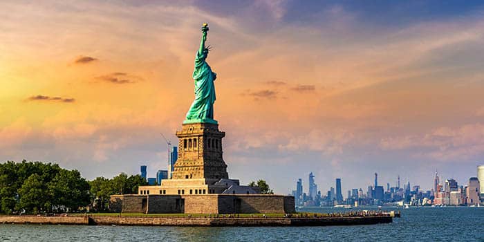 The Statue of Liberty in New York