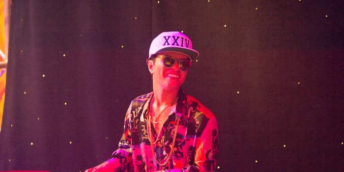 Bruno Mars performing