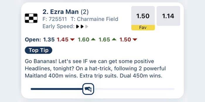 A racist comment that appeared on Sportsbet's feed