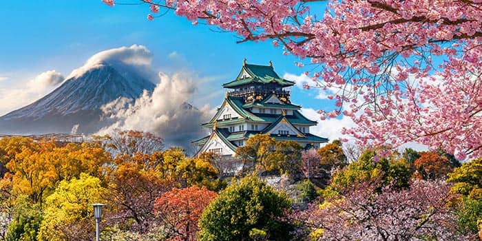 Picturesque photo of Osaka Castle