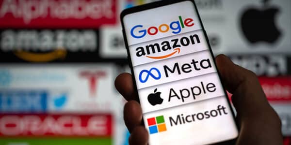 google-apple-meta-microsoft-amazon-logos-mobile-device-news