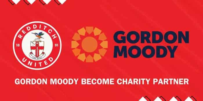 Gordon Moody Becomes Redditch United’s Back-of-Shirt Charity Partner