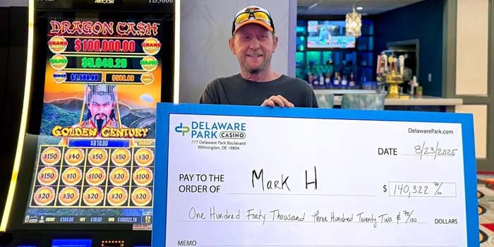 Two Players Win Slot Jackpots at Delaware Park Casino