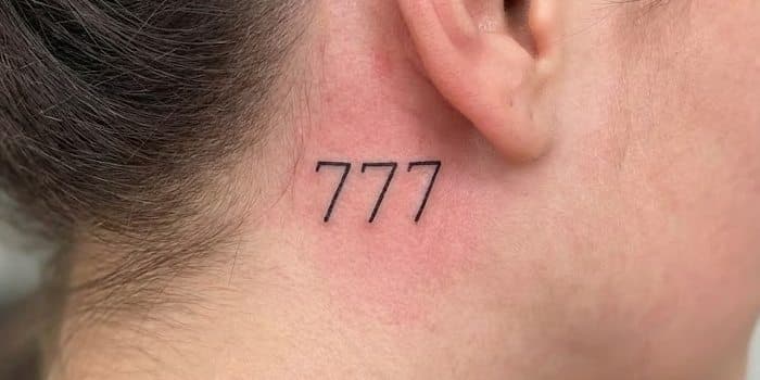 lucky 777 gambling tattoo