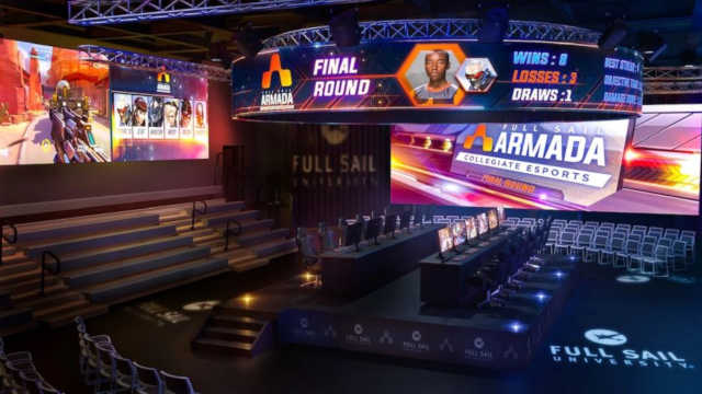 Full Sail University's esports arena.