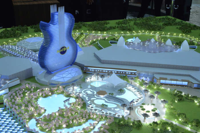 Hard Rock's full-scale model for a proposed IR in Japan.